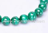 CMN36 AB grade 3mm round natural malachite beads Wholesale