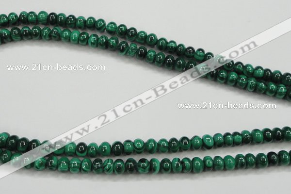 CMN400 15.5 inches 4*6mm rondelle natural malachite beads wholesale