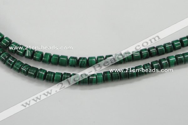 CMN408 15.5 inches 5*6mm tyre natural malachite beads wholesale