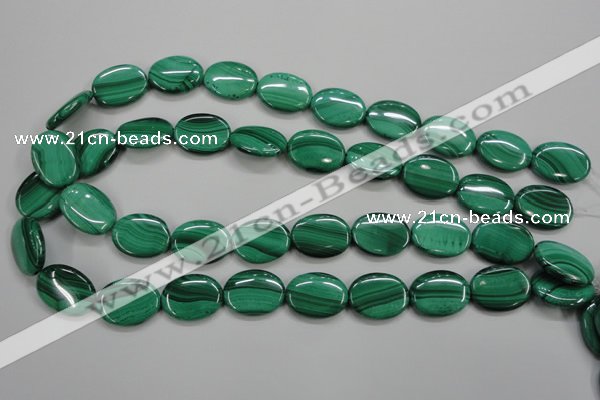 CMN435 15.5 inches 15*20mm oval natural malachite beads wholesale