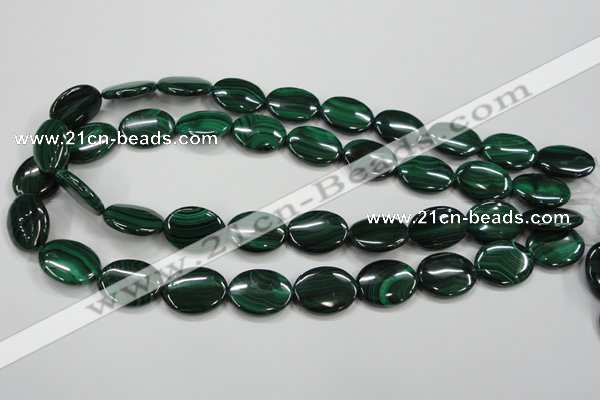 CMN436 15.5 inches 15*20mm oval natural malachite beads wholesale