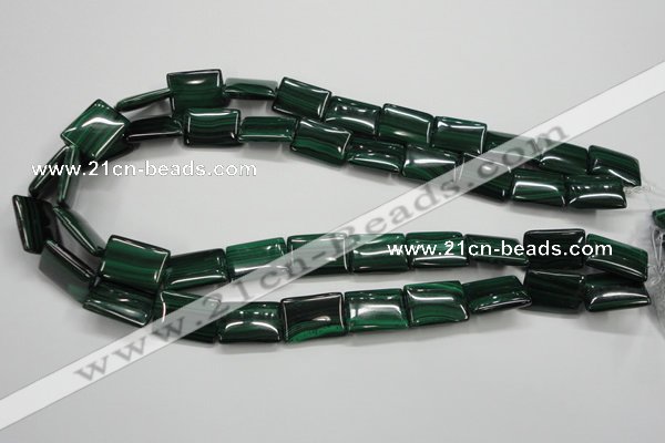 CMN445 15.5 inches 13*18mm rectangle natural malachite beads