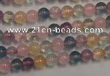 CMQ211 15.5 inches 6mm round multicolor quartz gemstone beads