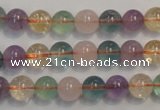 CMQ212 15.5 inches 8mm round multicolor quartz gemstone beads