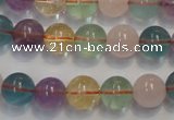 CMQ213 15.5 inches 10mm round multicolor quartz gemstone beads