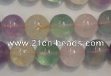 CMQ214 15.5 inches 12mm round multicolor quartz gemstone beads