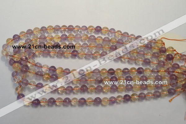 CMQ216 15.5 inches 8mm round multicolor quartz gemstone beads