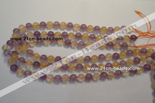 CMQ217 15.5 inches 10mm round multicolor quartz gemstone beads