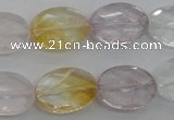 CMQ253 15.5 inches 13*18mm faceted oval multicolor quartz beads