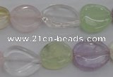 CMQ260 15.5 inches 12*14mm -14*16mm freeform multicolor quartz beads