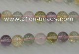 CMQ302 15.5 inches 8mm round multicolor quartz gemstone beads