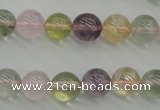 CMQ303 15.5 inches 10mm round multicolor quartz gemstone beads