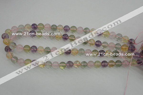 CMQ303 15.5 inches 10mm round multicolor quartz gemstone beads