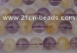 CMQ311 15.5 inches 6mm round citrine & amethyst beads wholesale