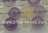 CMQ314 15.5 inches 12mm round citrine & amethyst beads wholesale