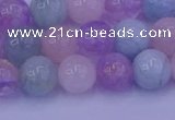 CMQ352 15.5 inches 8mm round mixed quartz beads wholesale