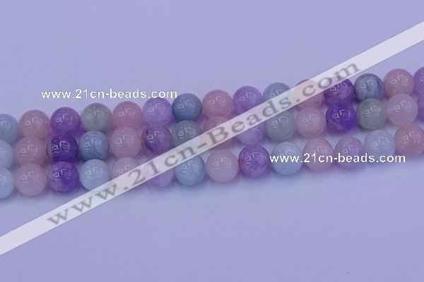 CMQ354 15.5 inches 12mm round mixed quartz beads wholesale