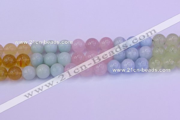 CMQ364 15.5 inches 12mm round rainbow quartz beads wholesale