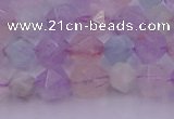 CMQ381 15.5 inches 6mm faceted nuggets mixed quartz beads