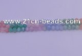 CMQ392 15.5 inches 8mm faceted nuggets mixed quartz beads