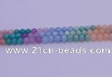 CMQ402 15.5 inches 8mm round mixed quartz beads wholesale