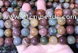 CMQ445 15.5 inches 14mm round mixed rutilated quartz beads