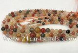 CMQ448 15.5 inches 4mm - 12mm round mixed quartz graduated beads