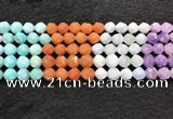 CMQ463 15.5 inches 10mm faceted nuggets mixed quartz beads