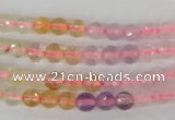 CMQ51 15.5 inches 6mm faceted round multicolor quartz beads