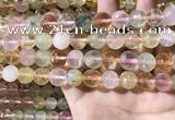 CMQ536 15.5 inches 12mm faceted round colorfull quartz beads
