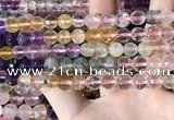 CMQ544 15.5 inches 8mm faceted round colorfull quartz beads