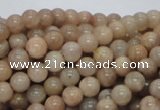 CMS02 15.5 inches 6mm round moonstone gemstone beads wholesale