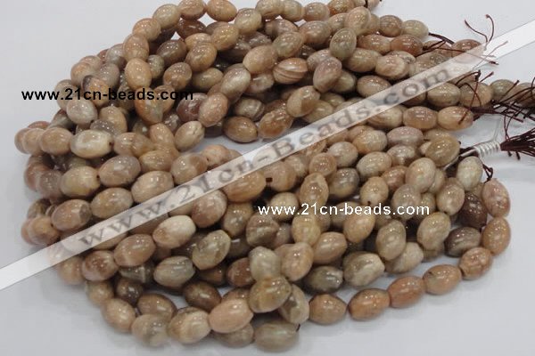 CMS07 15.5 inches 10*14mm rice moonstone gemstone beads wholesale