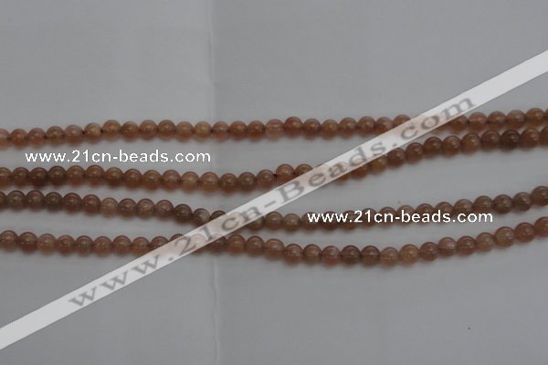 CMS1000 15.5 inches 4mm round AA grade moonstone gemstone beads