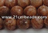 CMS1015 15.5 inches 12mm faceted round AA grade moonstone beads