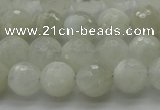 CMS1042 15.5 inches 8mm faceted round A grade white moonstone beads