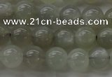 CMS1058 15.5 inches 8mm round grey moonstone beads wholesale