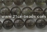 CMS1072 15.5 inches 8mm round grey moonstone beads wholesale