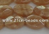 CMS1106 15.5 inches 12*16mm faceted oval moonstone gemstone beads