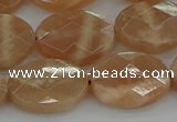 CMS1107 15.5 inches 13*18mm faceted oval moonstone gemstone beads