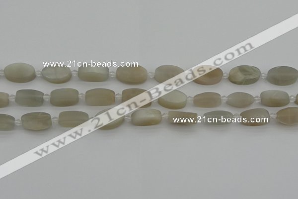 CMS1140 15.5 inches 10*16mm oval moonstone gemstone beads