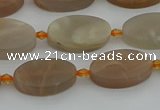 CMS1144 15.5 inches 12*20mm oval moonstone gemstone beads