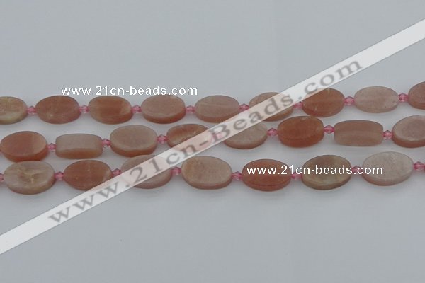 CMS1147 15.5 inches 12*20mm oval moonstone gemstone beads