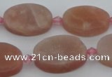 CMS1148 15.5 inches 15*22mm oval moonstone gemstone beads