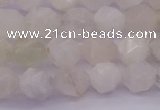 CMS1154 15.5 inches 8mm faceted nuggets white moonstone beads