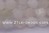 CMS1155 15.5 inches 10mm faceted nuggets white moonstone beads