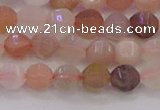 CMS1166 15.5 inches 6mm faceted round rainbow moonstone beads