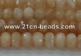 CMS1170 15.5 inches 4*6mm faceted rondelle moonstone beads