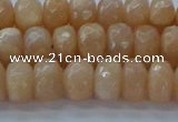 CMS1171 15.5 inches 5*8mm faceted rondelle moonstone beads