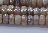 CMS1321 15.5 inches 4*6mm faceted rondelle AB-color moonstone beads